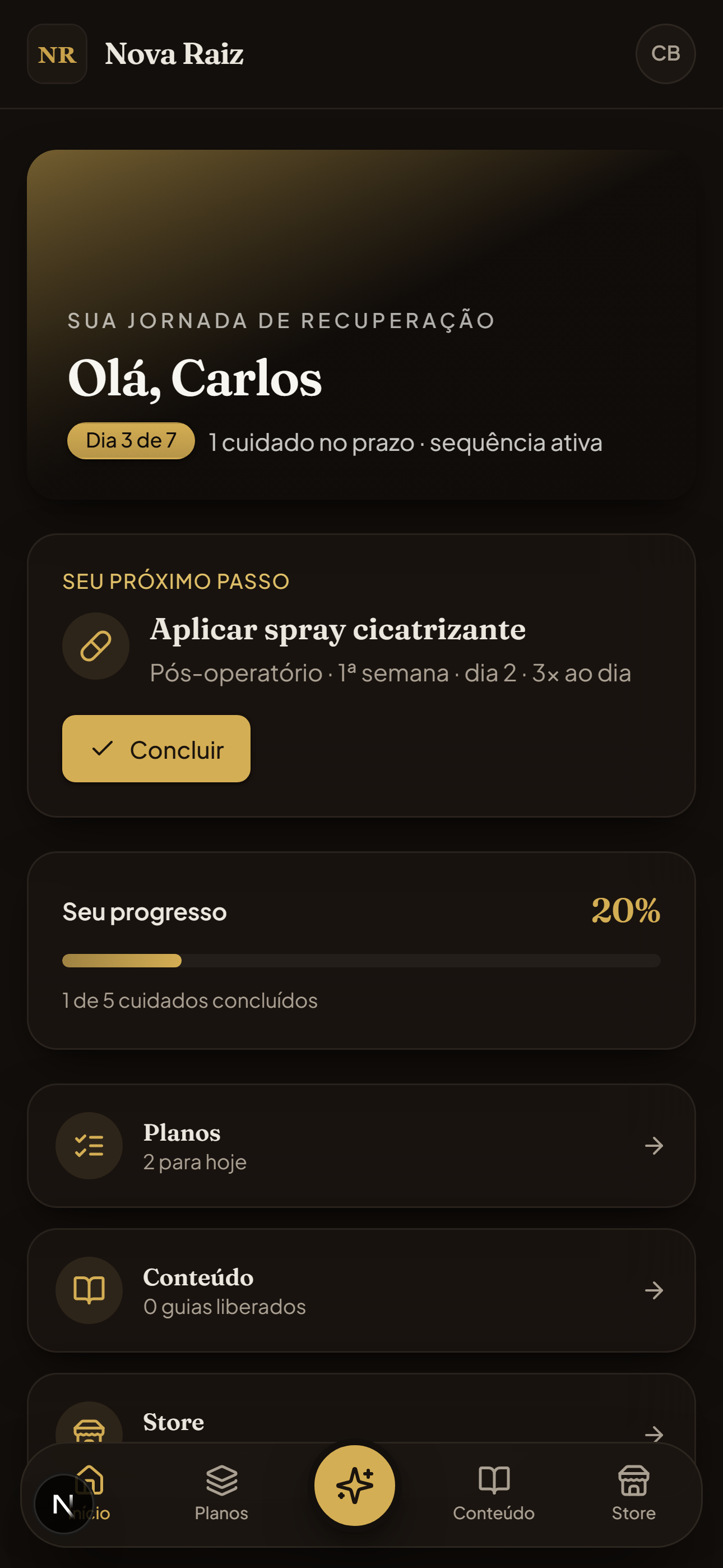 Portal do paciente no celular